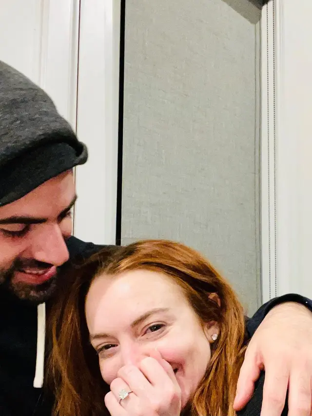 Lindsay Lohan dan  Bader Shammas. (Instagram/ lindsaylohan)