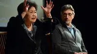 Setsuko Thurlow, salah seorang saksi hidup tragedi bom atom Hiroshima (AFP/Stan Honda)