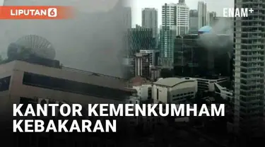 Kantor Kementerian Hukum dan Hak Asasi Manusia di Jl. HR Rasuna Said, Jakarta Selatan terbakar Kamis (8/12/2022) pukul 11.05 WIB. Titik kebakaran terjadi di gudang penyimpanan barang milik negara (BMN). Sebanyak 13 unit mobil dan 65 petugas pemadam k...