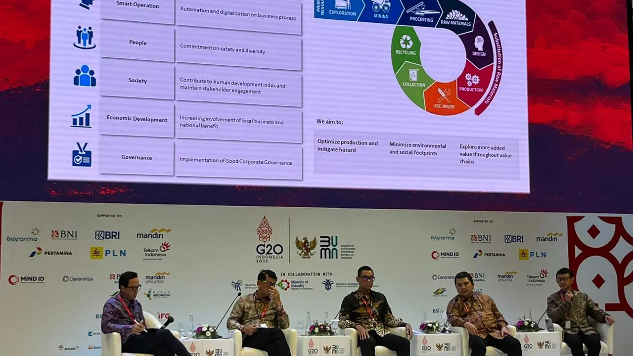 Direktur Utama MIND ID Hendi Prio Santoso dalam SOE International Conference