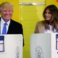 Ini Gaya Melania Dampingi Trump Saat Memilih di Pemilu AS