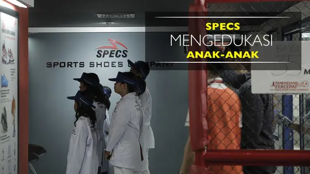 Berita video pabrik mini sepatu Specs untuk mengedukasi anak-anak yang berkunjung ke Kidzania Jakarta.