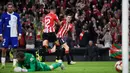 Athletic Bilbao tampil memukau dengan menumbangkan perlawanan Atletico Madrid dengan skor telak 3-0. (ANDER GILLENEA/AFP)