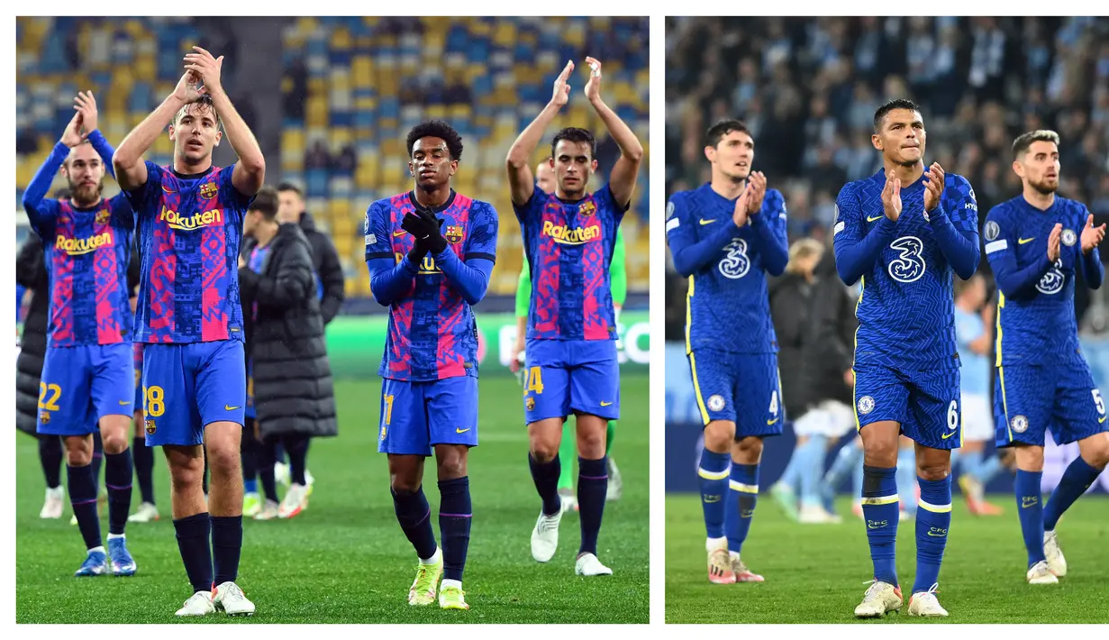 Barcelona dan Chelsea sama-sama meraih kemenangan tips 1-0 pada matchday keempat Liga Champions 2021/2022, Rabu (03/11/2021) dini hari WIB. Hasil tersebut membuat keduanya menempati peringkat kedua klasemen sementara grup. Berikut ulasannya. (Foto Kolase AFP)