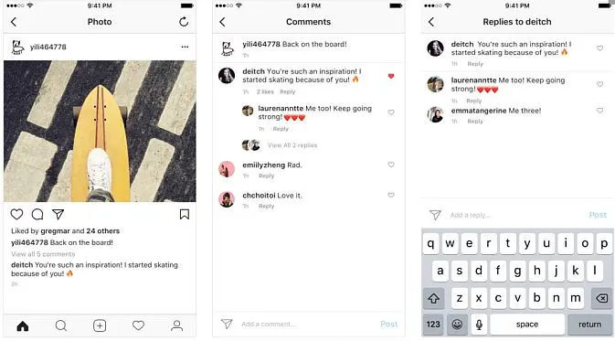 Para pengguna Instagram di Indonesia kini membuat kolom percakapan secara langsung di bawah sebuah komentar.