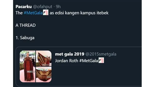 Met Gala 2019 Versi Kampus Ala Netizen, Bikin Rindu Para Mahasiswa