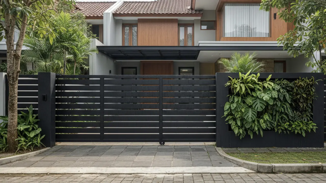 Model Pagar Besi Hollow Galvanis yang Kuat
