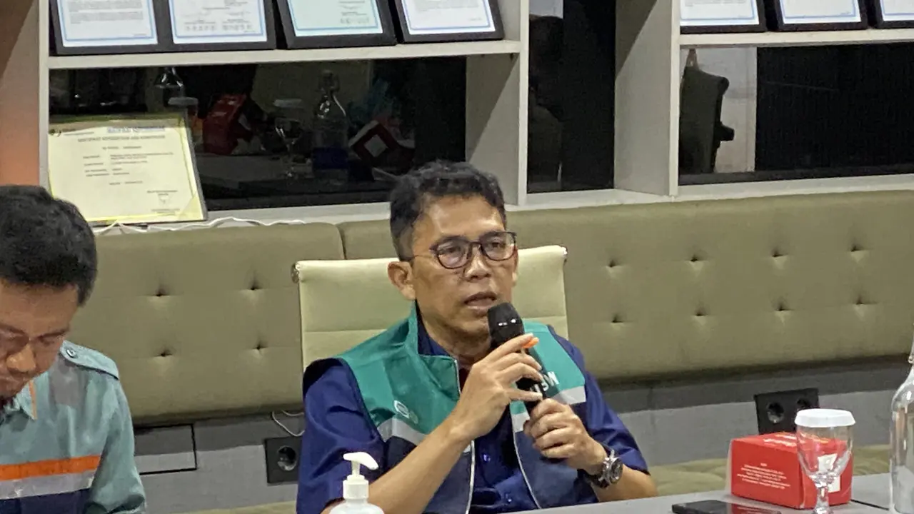 Direktur Utama PT Wijaya Karya (Persero) Tbk, Agung Budi Waskito,  di Kantor Harbour Road II, Jakarta Utara, Senin (6/4/2026). (Liputan6.com/Tian)