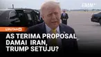 Presiden Amerika Serikat Donald Trump menyatakan masih mengkaji proposal terbaru Iran untuk mengakhiri perang. Ia menyebut Iran ingin mencapai kesepakatan, namun belum memberikan keputusan final.