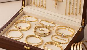 Model Gelang Emas 3 Gram Terbaru untuk Tangan Kurus Anti Longgar. Foto: Gemini