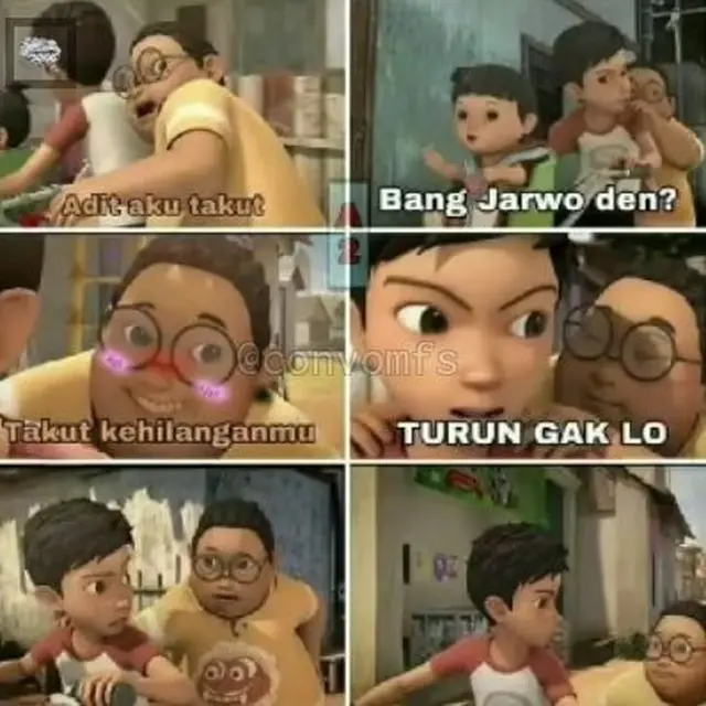 6 Meme Kartun Adit dan Sopo Jarwo Ini Kocak, Bikin Ngakak