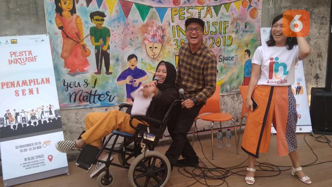 Laninka, Wendi, dan Thella dalam Konferensi Pers di M Bloc Space (28/11/2019)