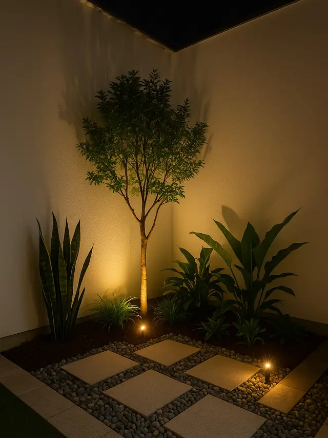 Desain Taman Sudut Rumah Minimalis