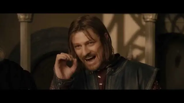 Sean Bean sebagai Boromir dalam The Lord of the Rings: The Fellowship of the Ring
