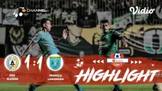 Laga lanjutan Shopee Liga 1, PSS Sleman VS Persela Lamongan berakhir Dengan imbang 1-1 #shopeeliga1 #PSS Sleman #Persela Lamongan