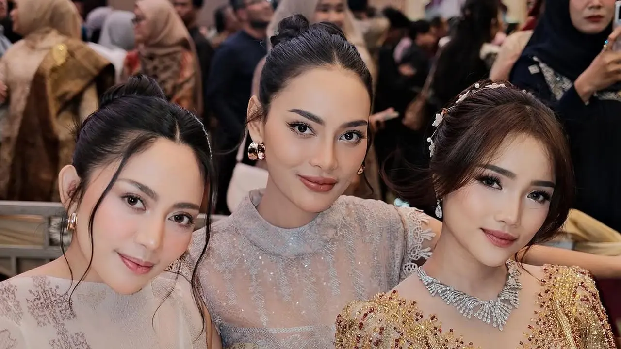 Gaya Trio Bestie Good Looking dari Fuji Utami, Rachel Vennya, dan Erika Carlina di Pernikahan Frans Faisal