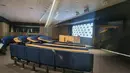 Ruang konferensi pers di Stadion Reale Arena. (Bola.com/Yus Mei Sawitri)