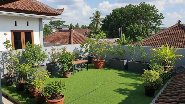 contoh rumah 1 lantai dengan rooftop minimalis biaya terjangkau