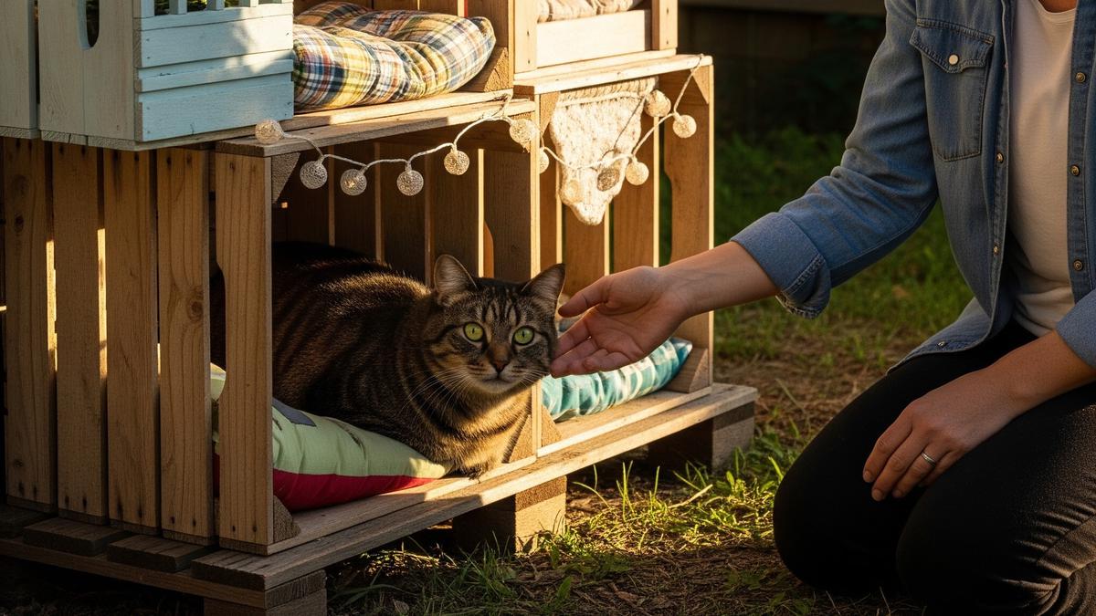 7 Ide Rumah Kucing dari Peti Kayu Bekas dengan Desain Lucu dan Nyaman