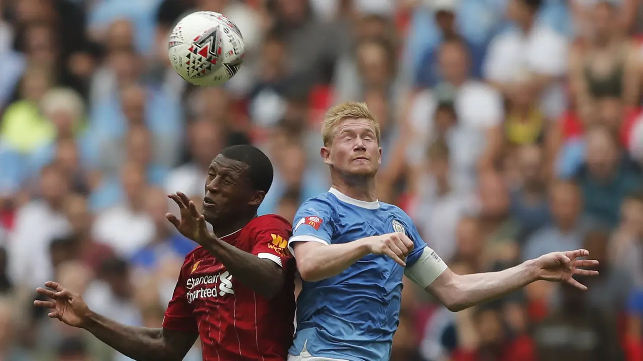 Euforia Pemain Man City Raih Juara Community Shield 2019
