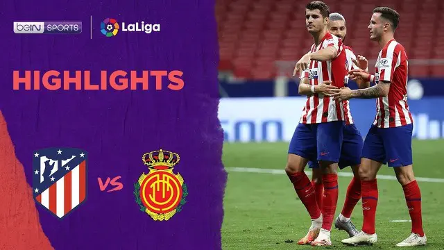 Berita video dua gol Alvaro Morata dalam highlights Atletico Madrid kontra Mallorca 3-0 dalam lanjutan La Liga 2019-2020 pada Sabtu (4/7/2020) dini hari WIB.