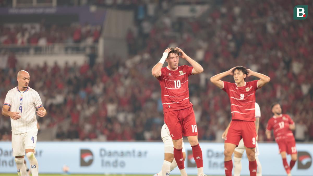 Hasil Babak I Final FIFA ASEAN Cup 2026: Skor Masih Kacamata, Timnas Indonesia Bombardir Pertahanan Thailand