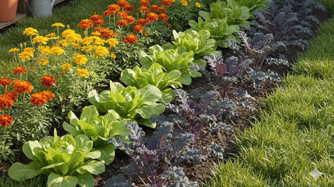 Sistem Companion Planting (Foto: AI)