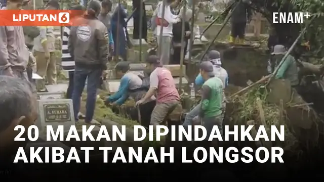 VIDEO: Pasca Terjadinya Jenazah Hampir Hanyut, Pemkot Bandung Upayakan Pemindahan 20 Makam Akibat Longsor