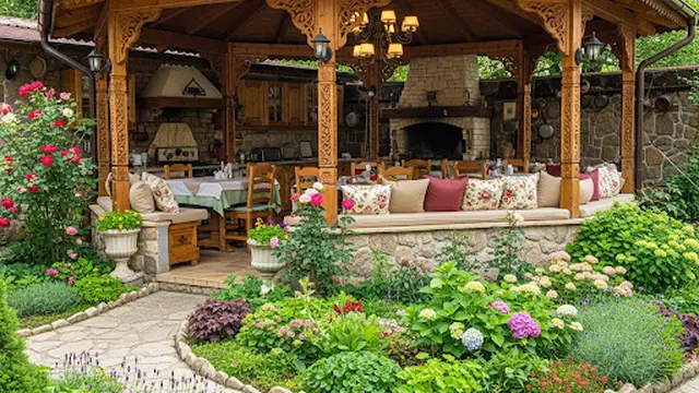 Gazebo sebagai Ruang Makan