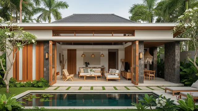 Gambar Rumah Minimalis Modern Kekinian dengan Sentuhan Alami/ Ilustrasi AI