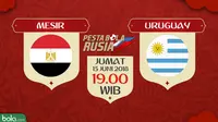 Piala Dunia 2018 Mesir Vs Uruguay (Bola.com/Adreanus Titus)