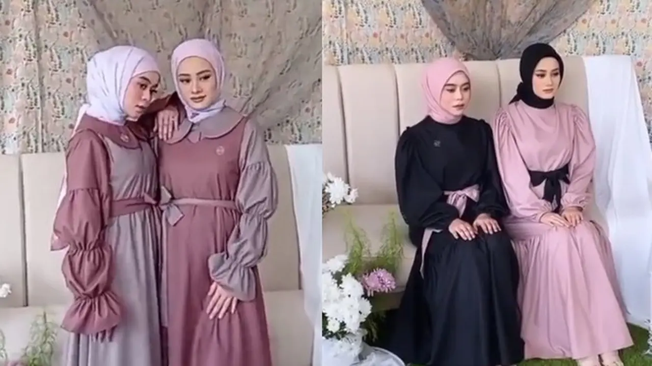 Kerjasama Bisnis Baju dan Hijab, Ini 6 Momen Pemotretan Dinda Hauw dan Lesty Kejora