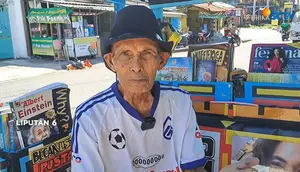 Kisah Inspiratif Mbah Sutopo Bikin Becak Perpustakaan