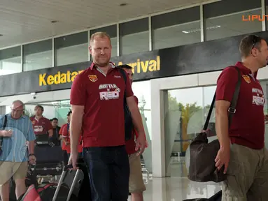 Terlihat juga beberapa pemain lawas klub Manchester United yang akan bergabung dalam United Red (Liputan6.com/ Helmi Fithriansyah)