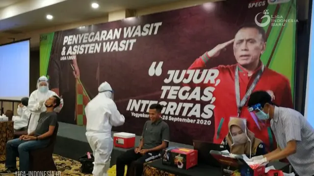 Swab Test, Wasit dan Asisten Wasit, Shopee Liga 1 2020