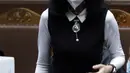 Terdakwa dugaan tindak pidana korupsi pengadaan tanah di Munjul, Jakarta Timur, Anja Runtuwene saat sidang pembacaan tuntutan di Pengadilan Tipikor Jakarta, Kamis (10/2/2022). Anja Runtuwene dituntut pidana penjara selama 5,5 tahun dan denda 500 juta. (Liputan6.com/Helmi Fithriansyah)