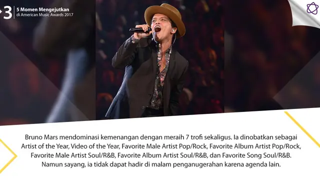 [Bintang] 5 Momen Mengejutkan di American Music Awards 2017