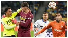 Borussia Dortmund sukses memetik kemenangan atas Sporting Lisbon meski tanpa penyerang andalannya, Erling Haaland pada matchday kedua Liga Champions 2021/2022. Sementara itu, laga Shakhtar Donetsk melawan Inter Milan berlangsung tanpa gol. Berikut ulasannya. (Foto Kolase: AP dan AFP)