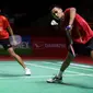 Pebulutangkis ganda campuran Indonesia, Jafar Hidayatullah/Aisyah Salsabila Putri Pranata bertanding melawan pebulutangkis ganda campuran India, Rohan Kapoor/Reddi Sikki saat laga 32 besar Indonesia Masters 2023 di Istora Senayan, Jakarta, Rabu (25/01/2023). Jafar Hidayatullah/Aisyah Salsabila Putri Pranata menang rubber game 12-21, 23-21 dan 21-16.(Bola.com/Bagaskara Lazuardi)