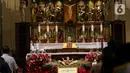 Kapolri Jenderal Listyo Sigit Prabowo sempat ke Gereja Katedral. Sigit memastikan pengamanan Natal all out, melibatkan pasukan gabungan dari Polri, TNI, dan organisasi masyarakat seperti Muhammadiyah serta Nahdlatul Ulama. (Liputan6.com/Herman Zakharia)