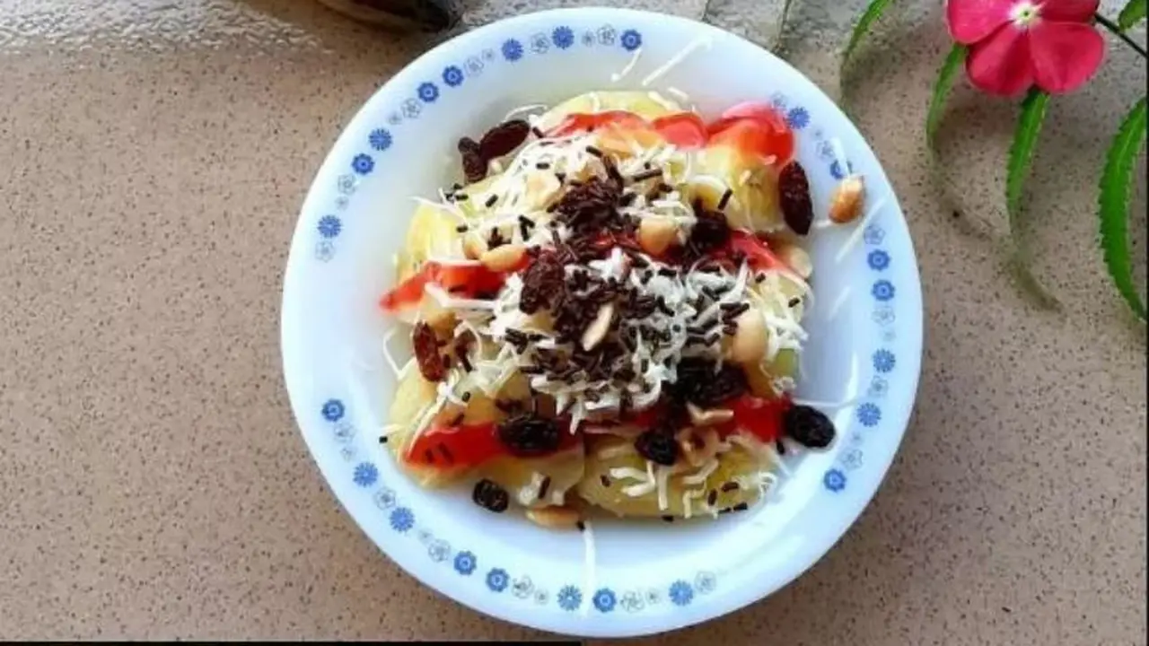 Pisang Kukus Aneka Topping