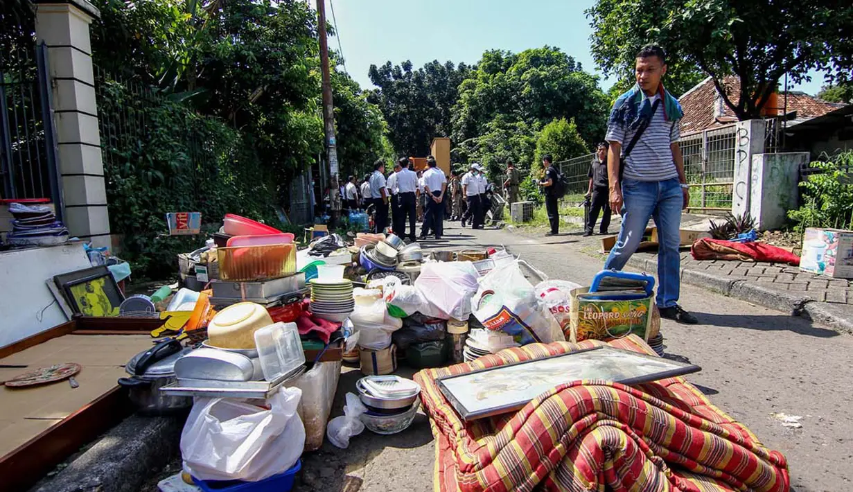 Rumah yang dikosongkan terletak di Jalan Manggarai Utara IV Blok D No. 5, Jakarta, Kamis (24/4/2014)(Liputan6.com/Faizal Fanani). 