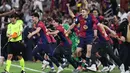 Barcelona sukses menjadi juara Piala Super Spanyol 2025. (FADEL SENNA/AFP)