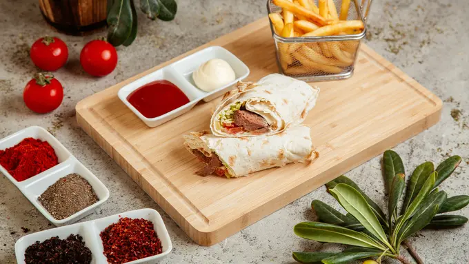 illustrasi kebab mini