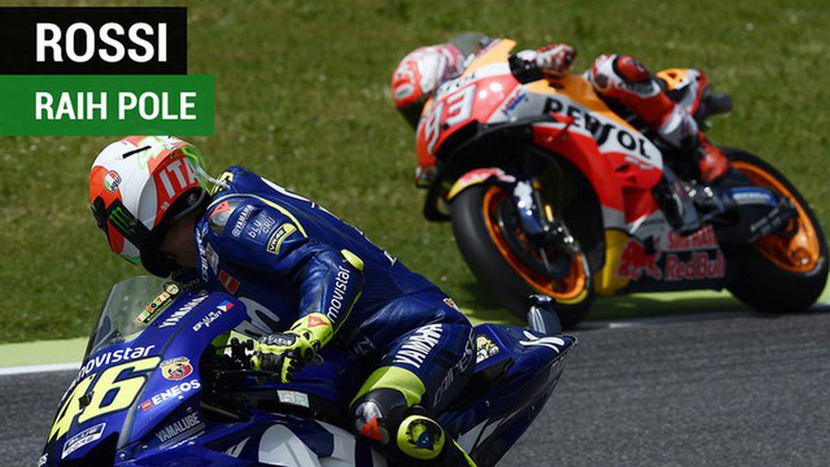 VIDEO: Valentino Rossi Mengejutkan Raih Pole di MotoGP Italia, Marquez Ke-6