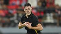 Selebrasi winger Borneo FC Samarinda, Mariano Peralta usai mencetak gol ke gawang Bali United dalam laga pekan ke-32 BRI Super League 2025/2026 di Stadion Kapten I Wayan Dipta, Gianyar pada Senin (11/5/2026). (Dok. Borneo FC Samarinda)