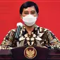 Wakil Menteri Kesehatan RI Dante Saksono Harbuwono memberi keterangan pers usai Rapat Terbatas Penanganan Pandemi COVID-19, Senin (24/5/2021) di Istana Kepresidenan Jakarta. (Humas Sekretariat Kabinet/Rahmat)