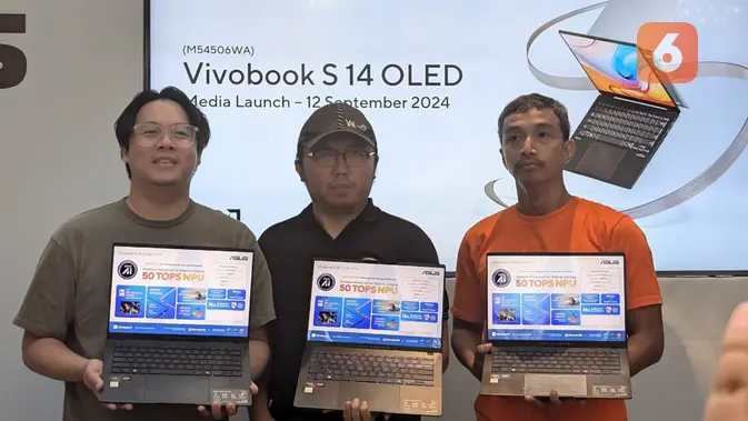 <p>Asus Perkenalkan Vivobook S14 OLED dengan AMD Ryzen AI 300 Series di Jakarta, Kamis (12/9/2024). (Liputan6.com/ Yuslianson)</p>