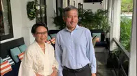 Menlu RI Retno Marsudi bersama dengan Menlu Singapura Vivian Balakrishnan mengadakan pertemuan membahas rencana kunjungan Presiden Singapura ke Indonesia. (Source: Kemlu RI)