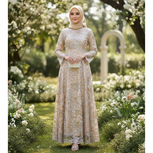 7 Model Gamis Terbaru 2025 untuk Penampilan Glamor dan Cantik, Cocok untuk Segala Acara